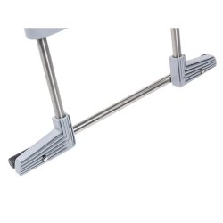 Poolstige De Luxe rustfrit st&aring;l 1,23m Azuro